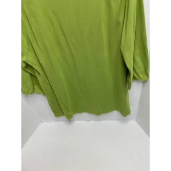 JMS Just My Size Womens Size 1X Green Tshirt Round Neck - Picture 2 of 3